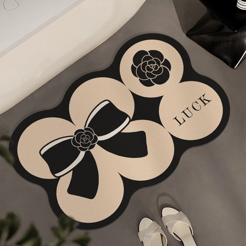 Elegante florale Akzent-Badematte
