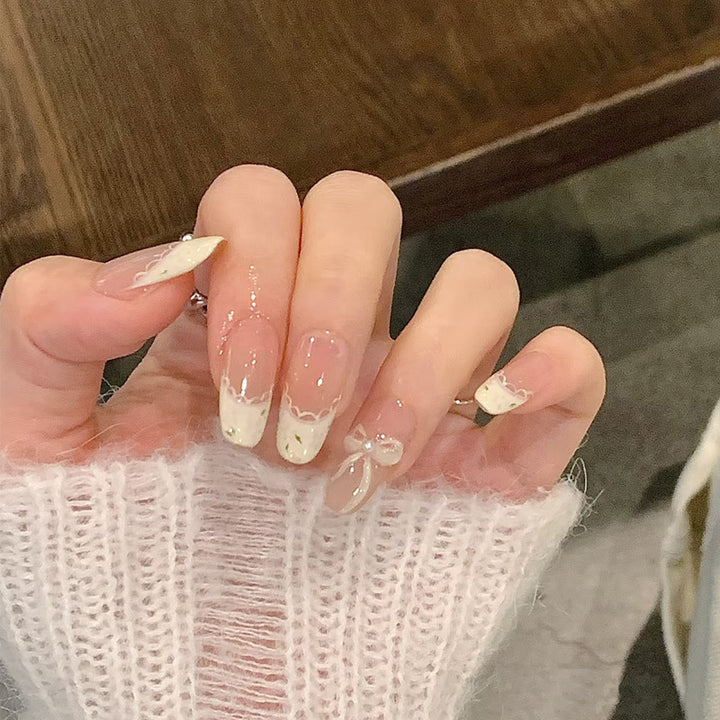 Dekorative Glitzernde Press-On Nail Tips Karnz