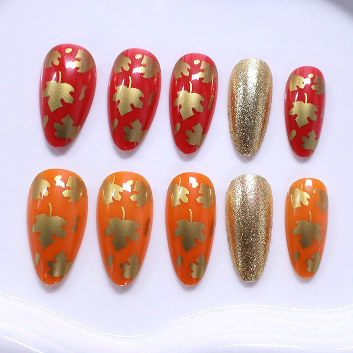 Herbst-Themen Dekorative Nagelkunst Verbesserungen Karnz