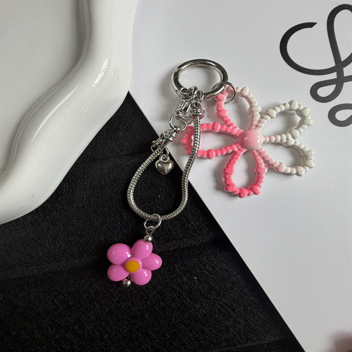 Dekorativer Blumenanhänger Schlüsselanhänger Karnz