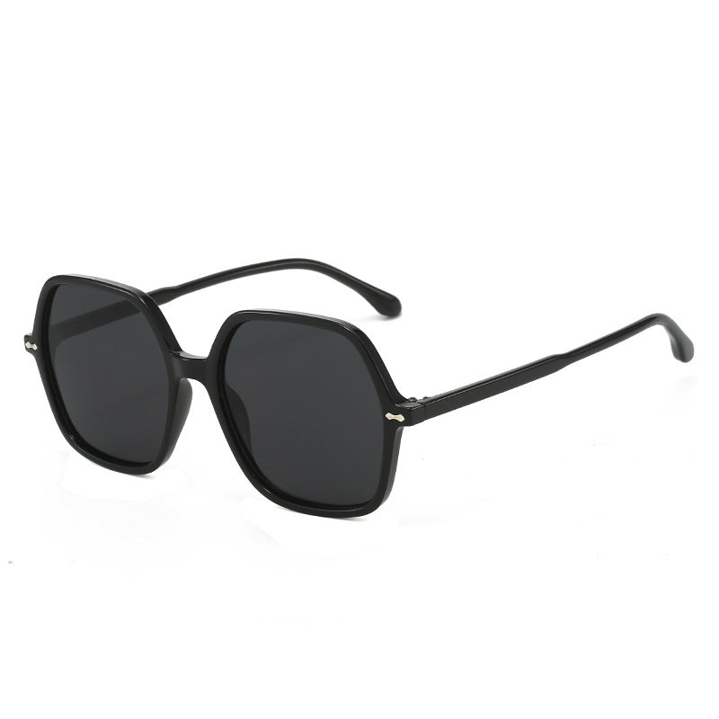 Damen Stylische oversized Sonnenbrille mit einzigartigem Rahmen Karnz