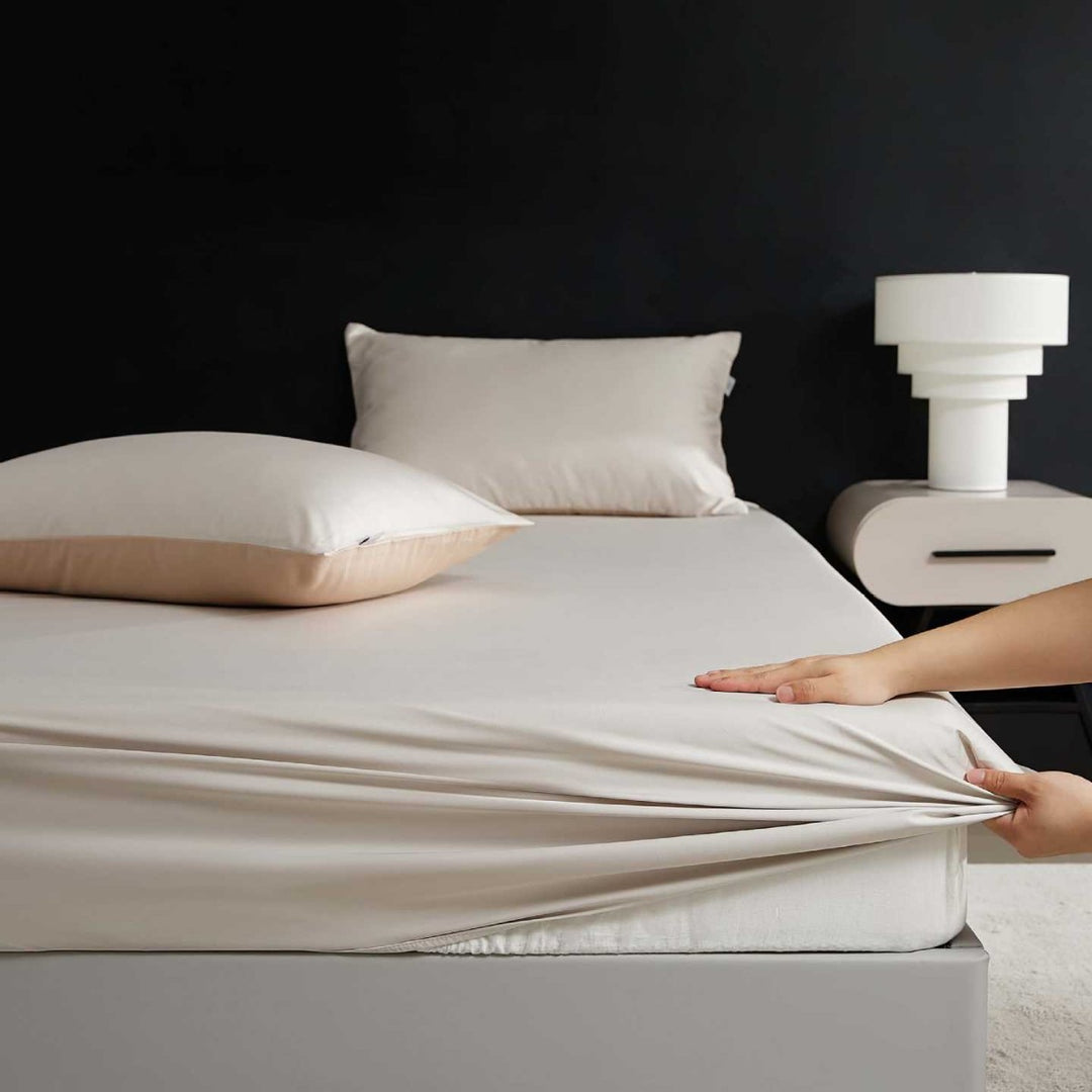 Wendbare Premium-Baumwollsatin-Bettgarnitur mit seidenweichem Finish