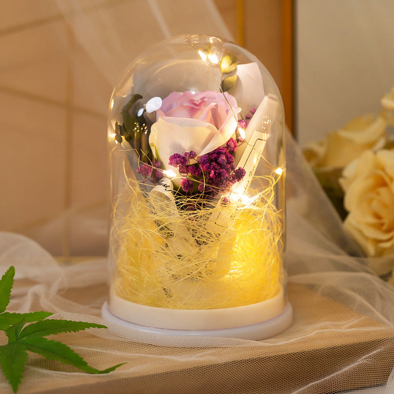 Dekorative Glaskugel mit LED-Beleuchtung