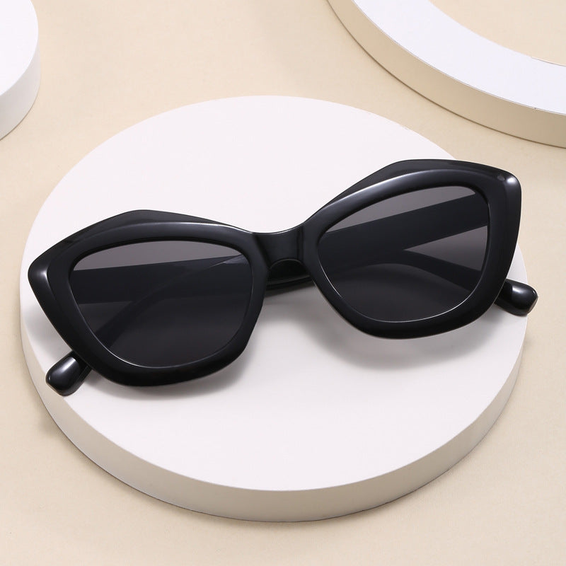 Damen Cat-Eye Sonnenbrille mit stylischem Leopardenmuster Karnz