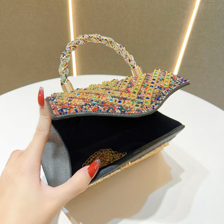 Strukturierte Abendhandtasche
