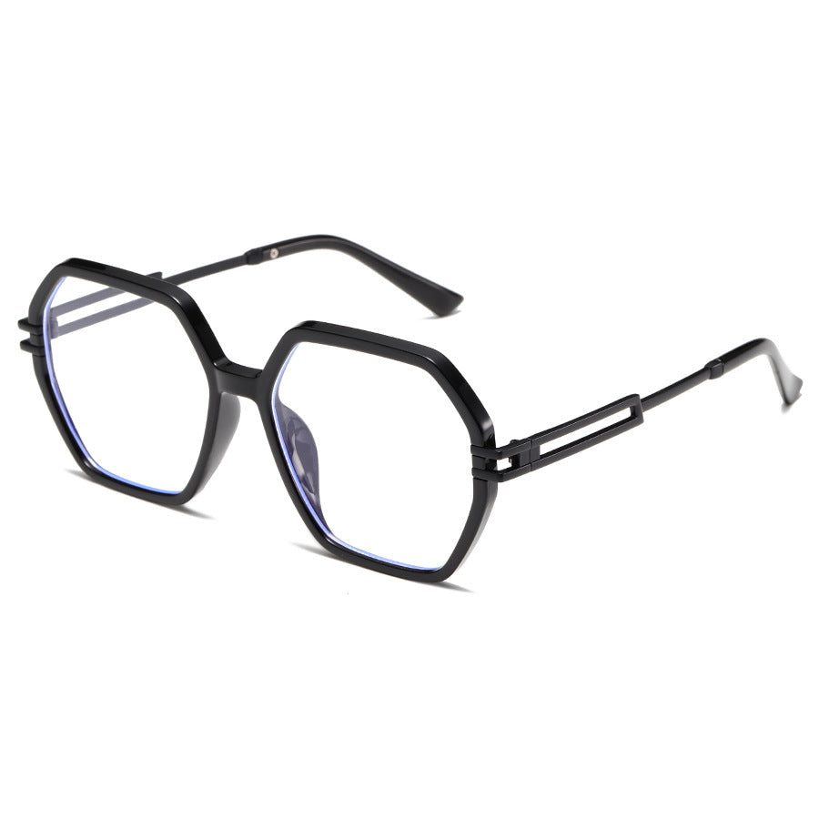 Damen modische Sonnenbrille im avantgardistischen Hexagon-Design Karnz