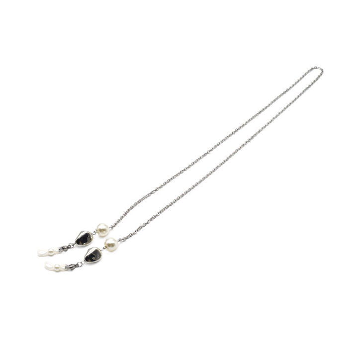 Elegante verstellbare Perlenkette Ohrringe Karnz