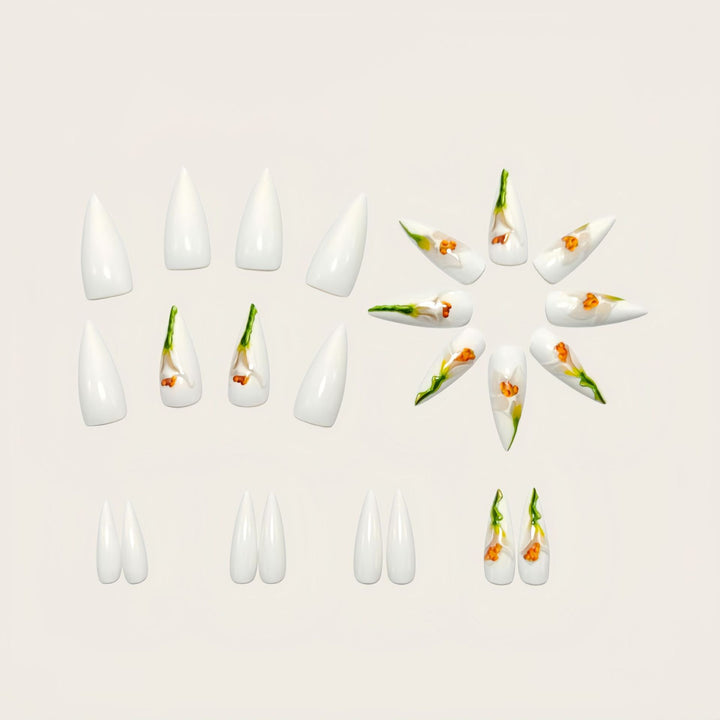 Kunstnägel Im Floralen 3D-Design Karnz