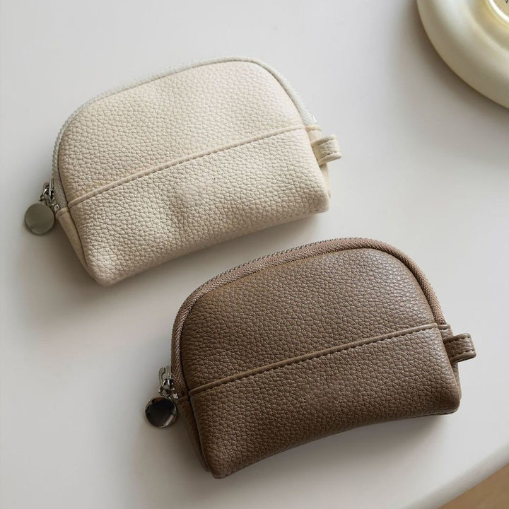 Premium Leder Reißverschluss Kosmetiktasche Karnz