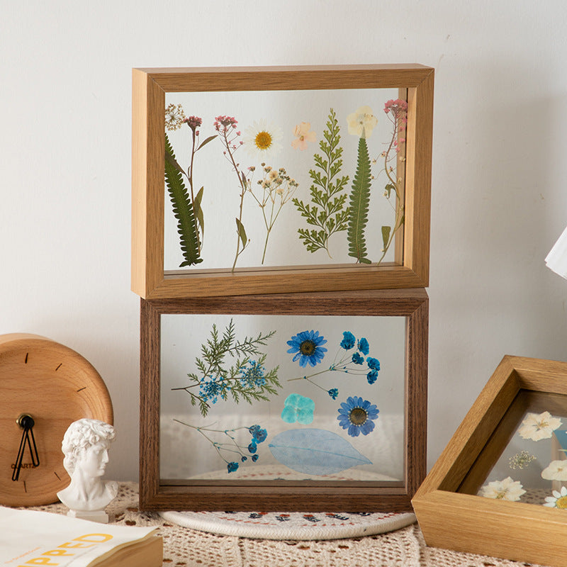 Konservierte florale Schattenbox-Kunst