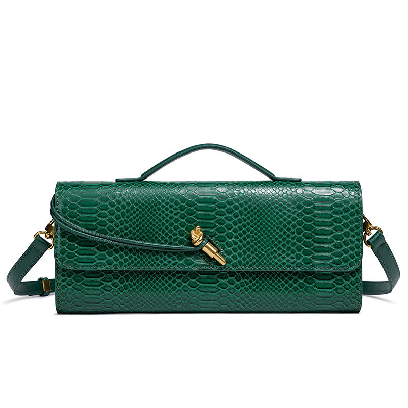Prägung Schlangenprint Abend Clutch Karnz