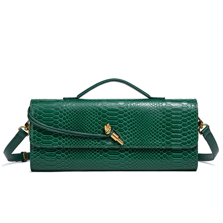 Prägung Schlangenprint Abend Clutch Karnz
