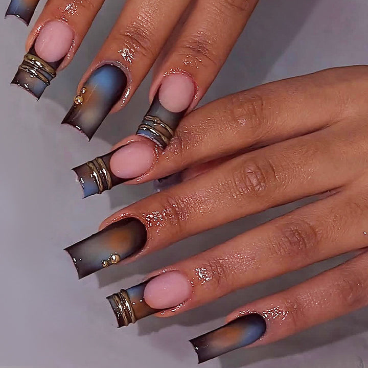 Ombre Press-On Nails Set Karnz