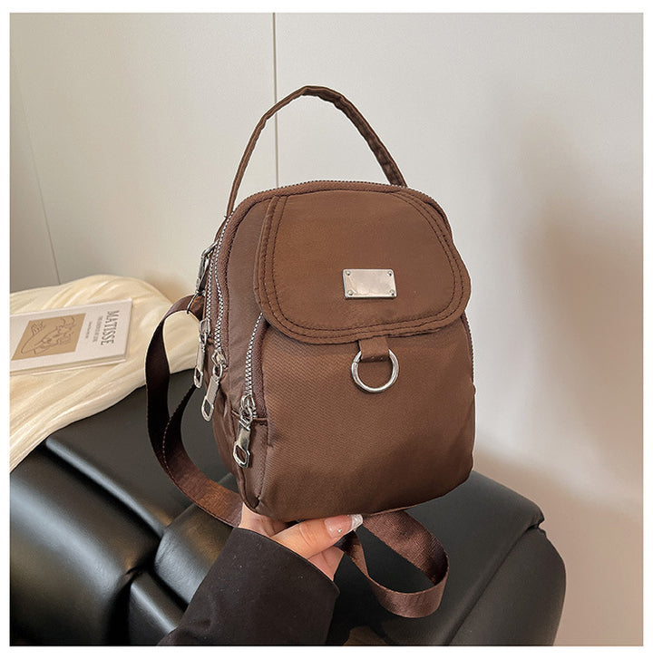 Kompakte Mini-Rucksack mit mehreren Taschen