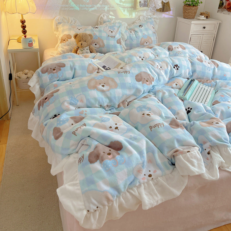 Gemütliche Plüschdecke