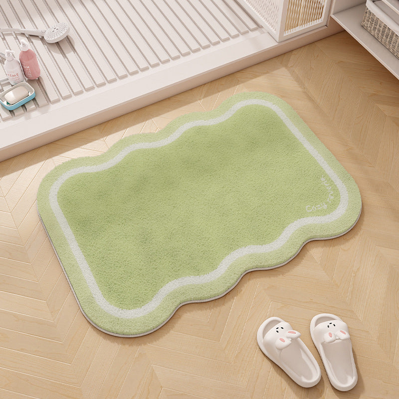 Regenbogen-Themen Plüsch Memory Foam Badmatte
