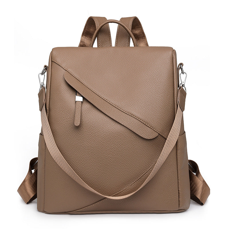 Eleganter Leder Laptop-Rucksack Karnz