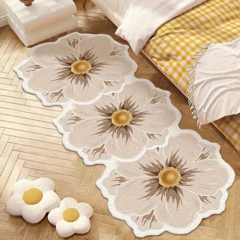 Blumenmuster Komfort Teppich