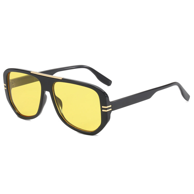 Damen Oversize-Sonnenbrille mit Designer-Rahmen Karnz