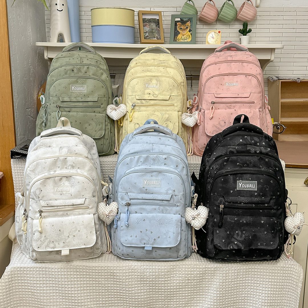 Charmanter Blumendruck Rucksack Karnz