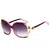 Damen elegante Oversized-Sonnenbrille mit luxuriösen Verzierungen Karnz