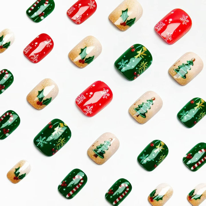 Kunstnägel Im Festlichen Weihnachtsdesign Karnz