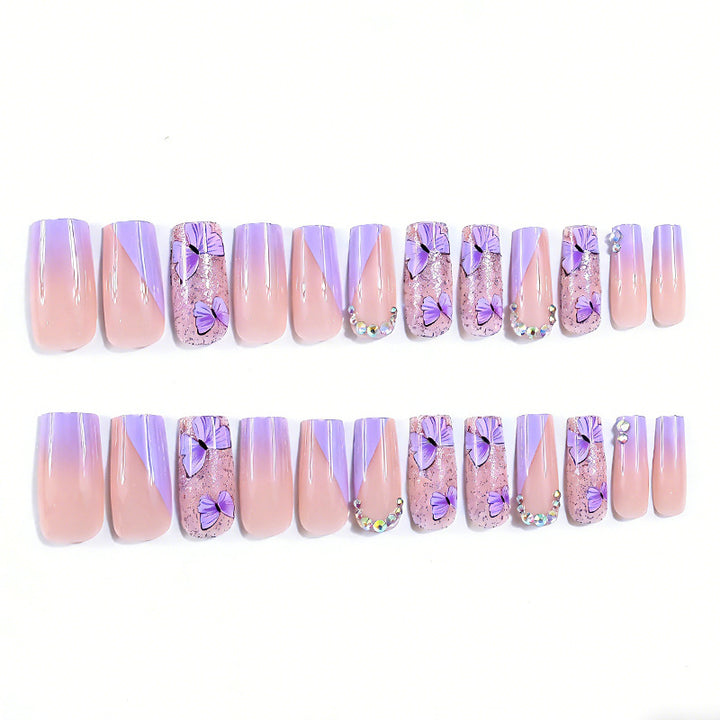 Dekorative Schmetterling Acryl-Nagelverstärkungen Karnz