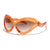Damen modische Sonnenbrille mit innovativem Wellenrahmen Karnz