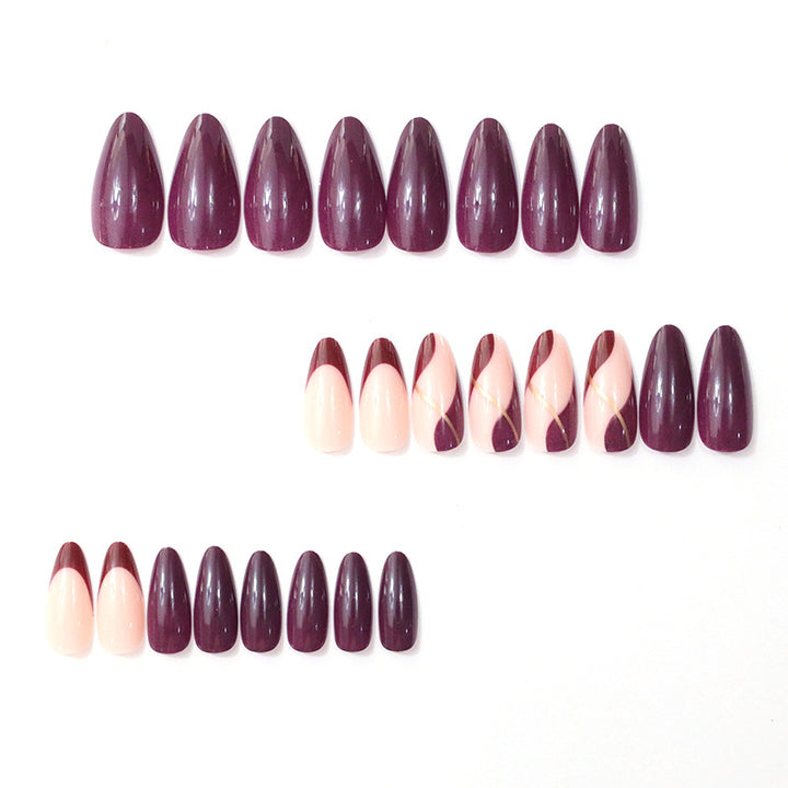Elegante Farbverlauf-Nagelkunst-Fingerdesign Karnz