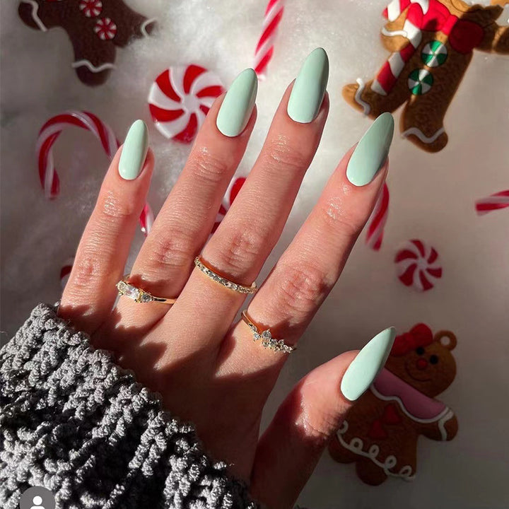 Kunstvolle Nageldesigns mit mattem Finish und elegantem Stiletto Karnz