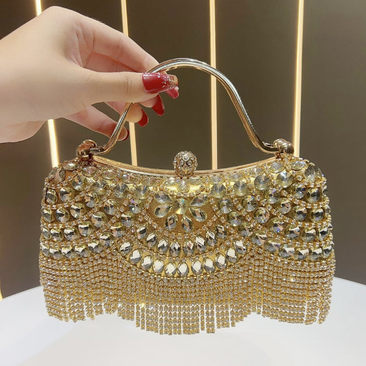 Kristallbesetzte Abend-Clutch
