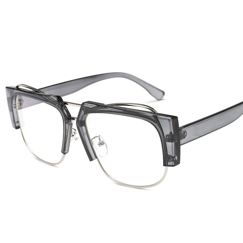 Damen Modische quadratische Sonnenbrille mit einzigartigem Kettendesign Karnz