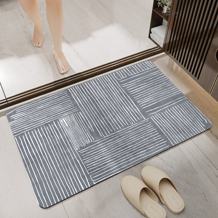 Stylische geometrische Muster Badezimmermatte Karnz