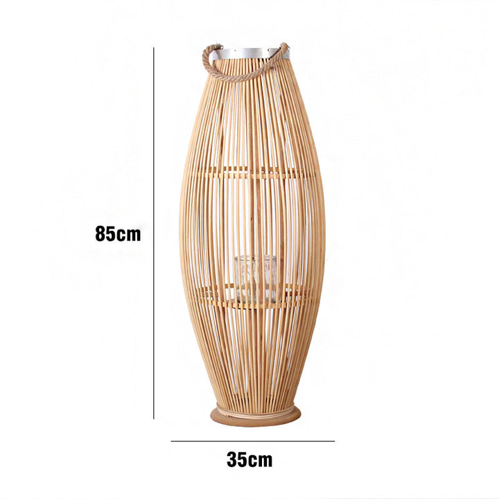 Elegante Rattan-Laterne Karnz