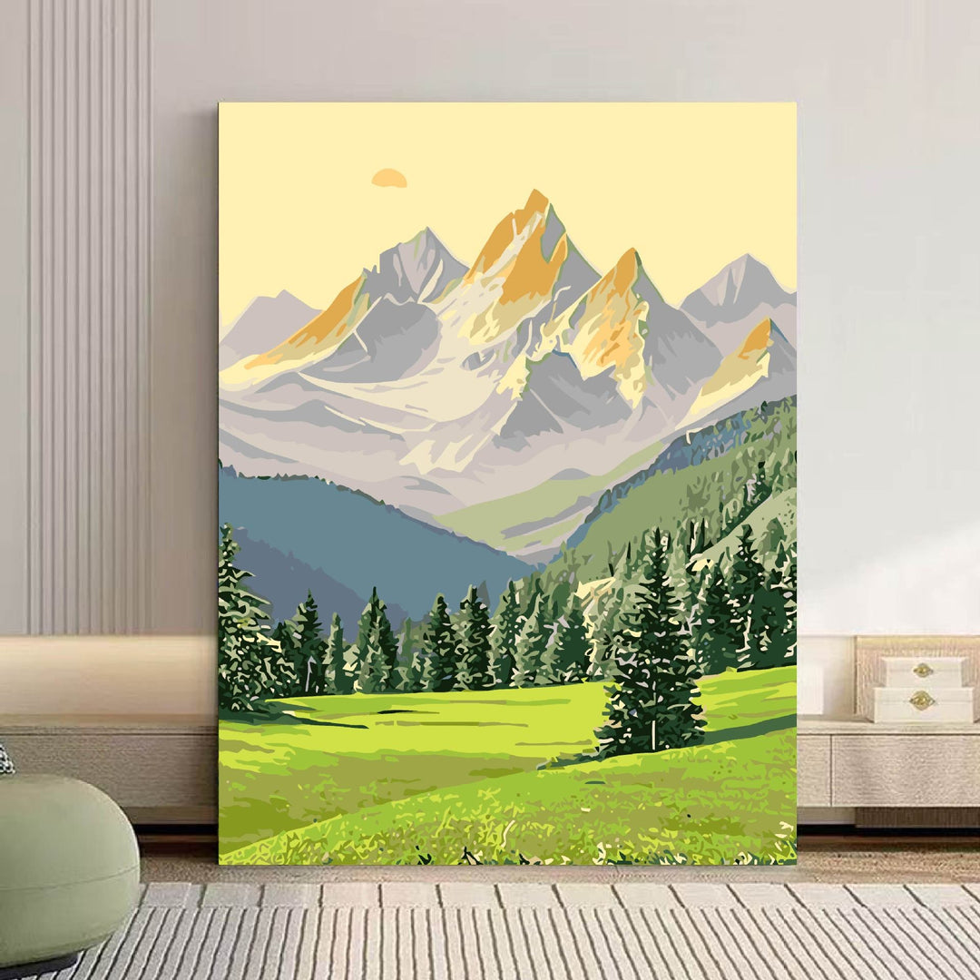 Szenische Berglandschaft Leinwand Kunst Karnz 1785768018
