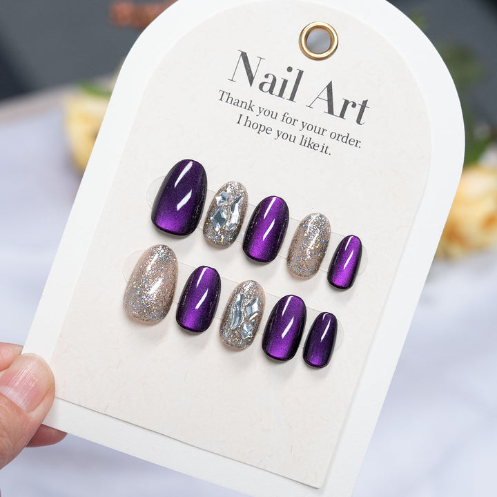 Hochglanz Press-On Nagelkunst