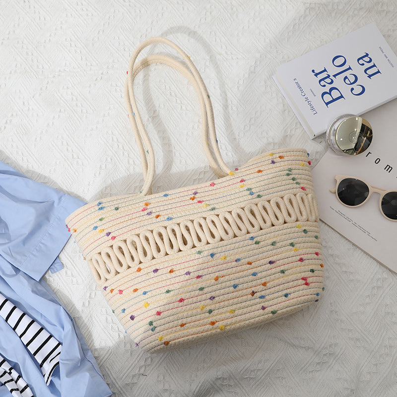 Damen Henkeltasche mit farbenfrohen Akzenten Karnz