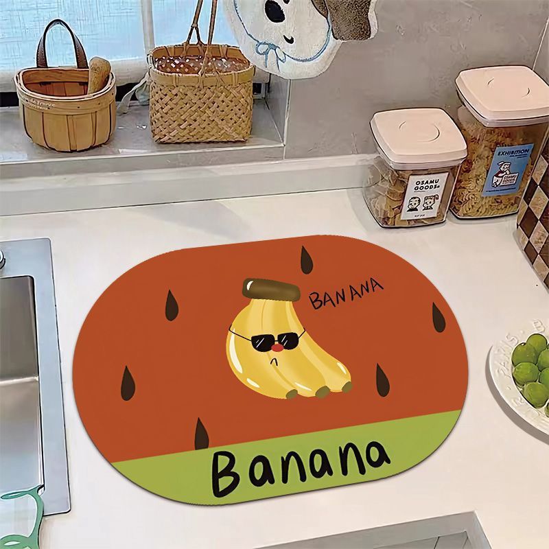 Verspielt Bananen-Themen Küchenmatte