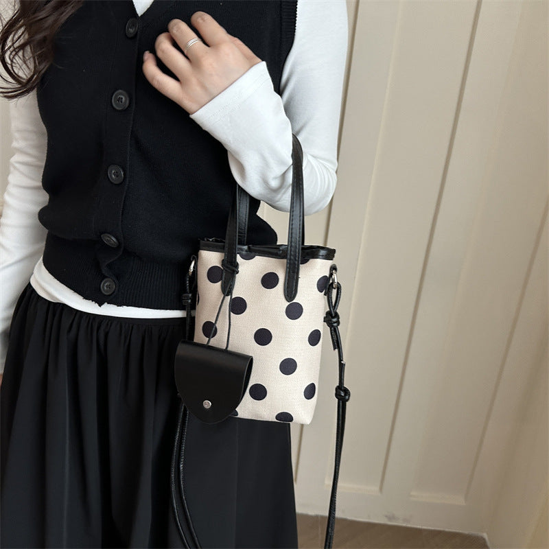 Punktmuster Mini Crossbody Tasche