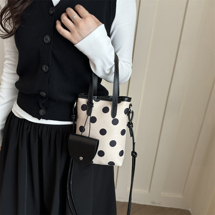 Punktmuster Mini Crossbody Tasche
