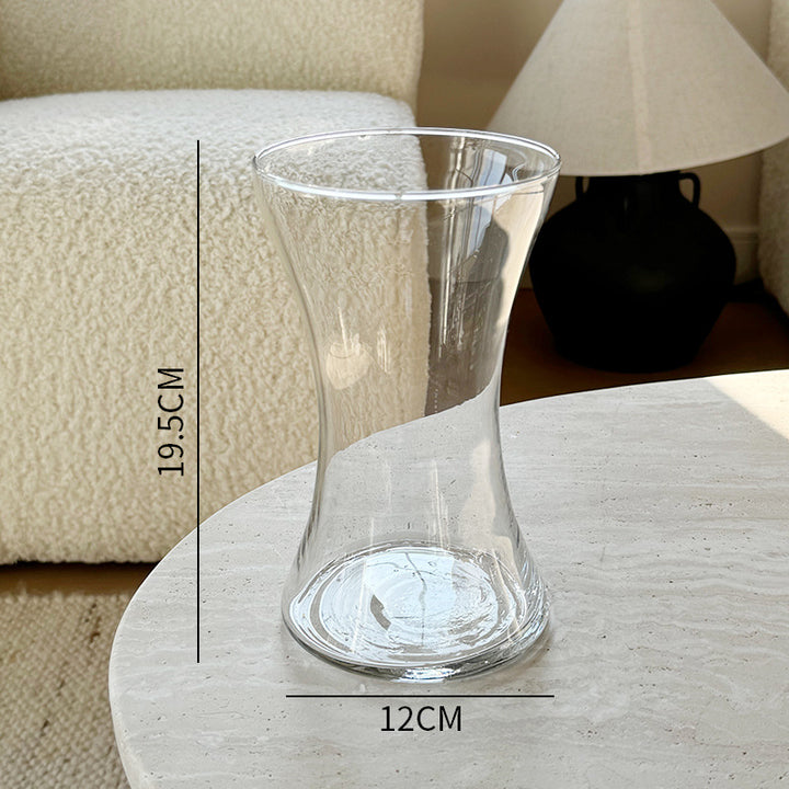 Elegante handgefertigte Glasvase
