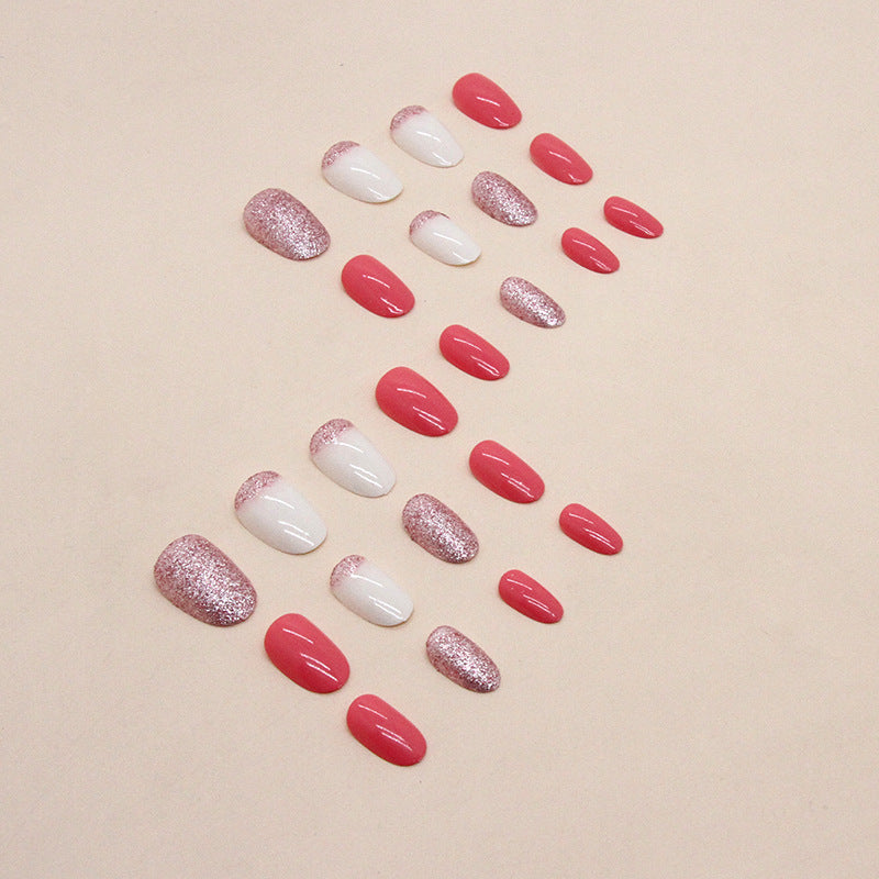 Glitzerndes Press-On Nagelkunst Set Karnz