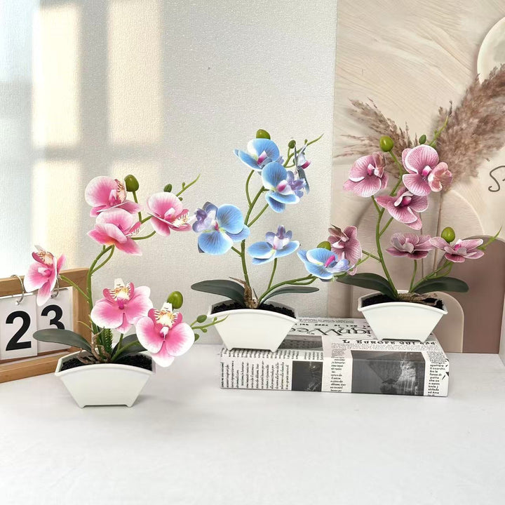 Elegante künstliche Orchideenpflanze für die Wohnkultur drinnen