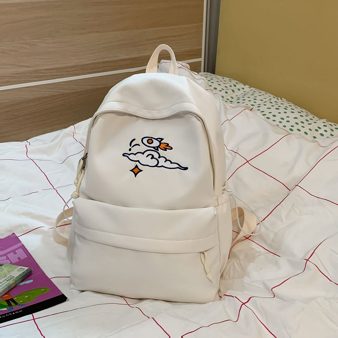 Modischer Rucksack mit Künstlerischem Stickdesign Karnz
