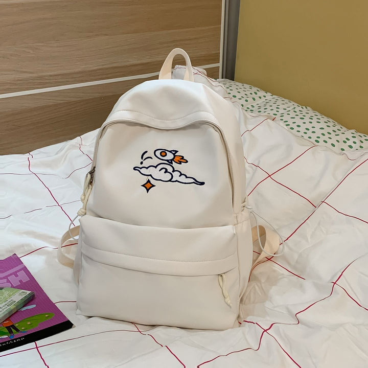 Modischer Rucksack mit Künstlerischem Stickdesign Karnz