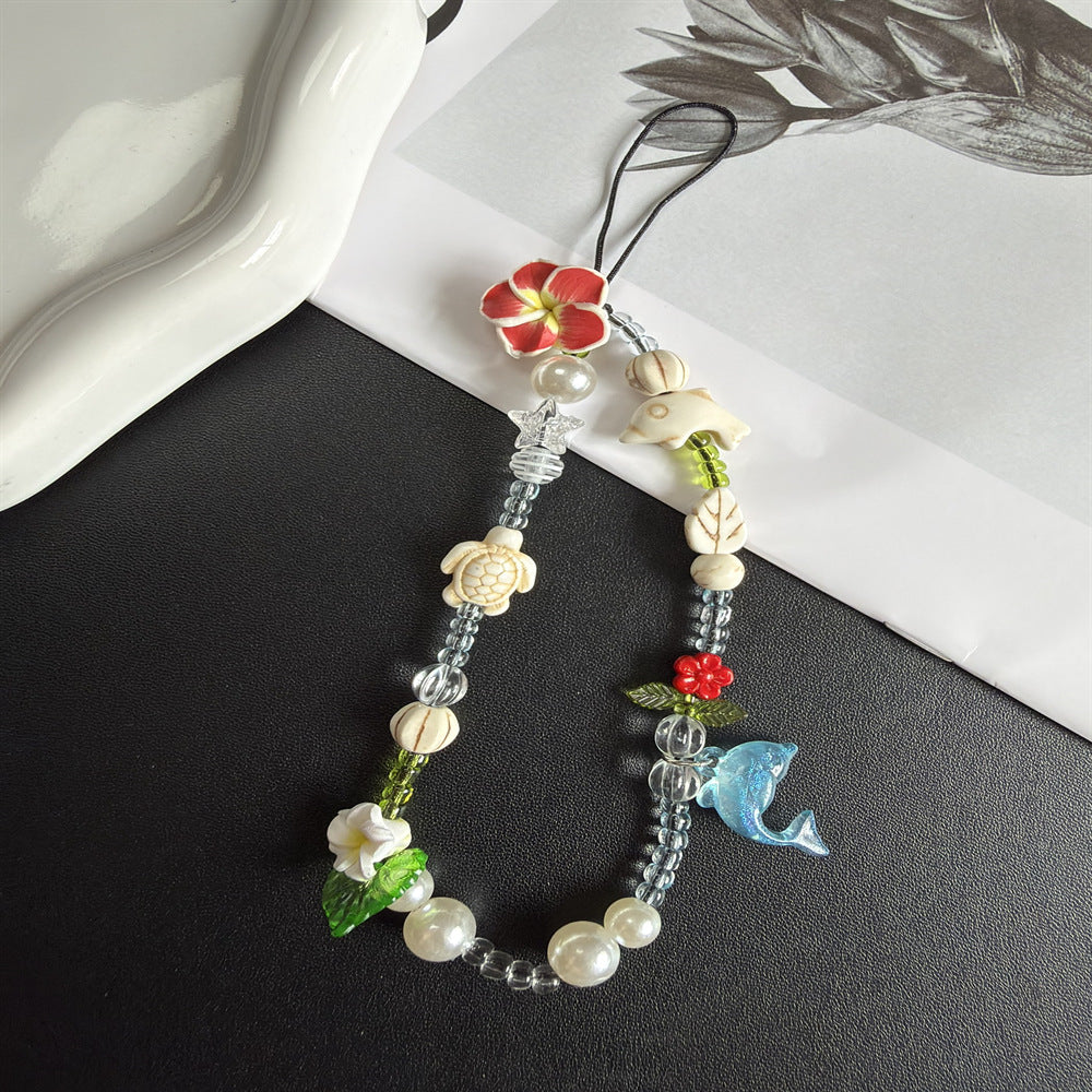 Handgemachter, von der Natur inspirierter, beaded Brillenhalter Karnz