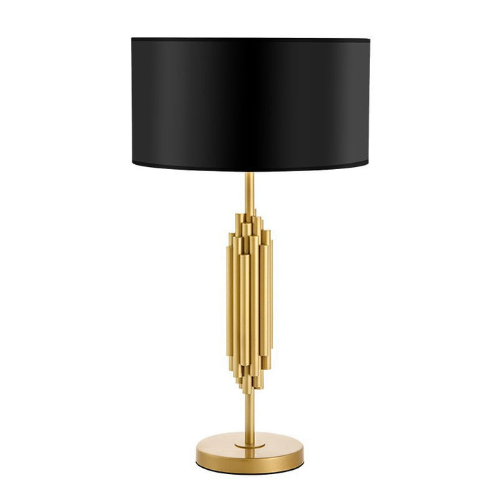 Skulpturale Gold Akzent Tischlampe