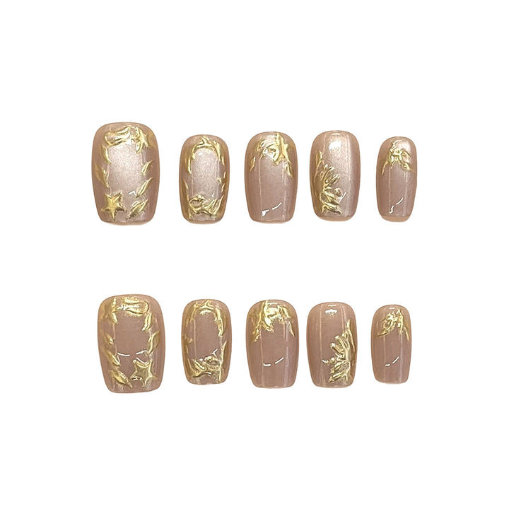 Elegantes Press-On Nagelset Karnz