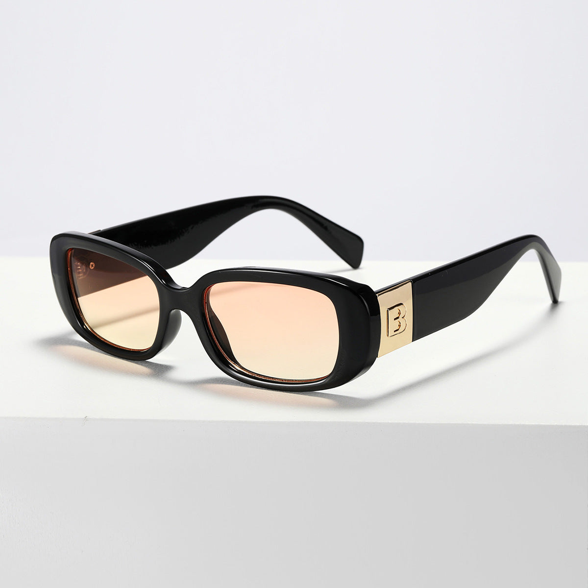 Damen trendige Sonnenbrille mit modischem Klarglasrahmen und UV-Schutz Karnz