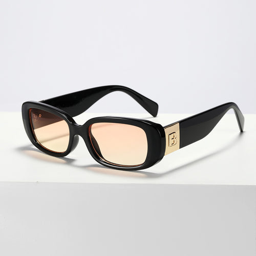 Damen trendige Sonnenbrille mit modischem Klarglasrahmen und UV-Schutz Karnz